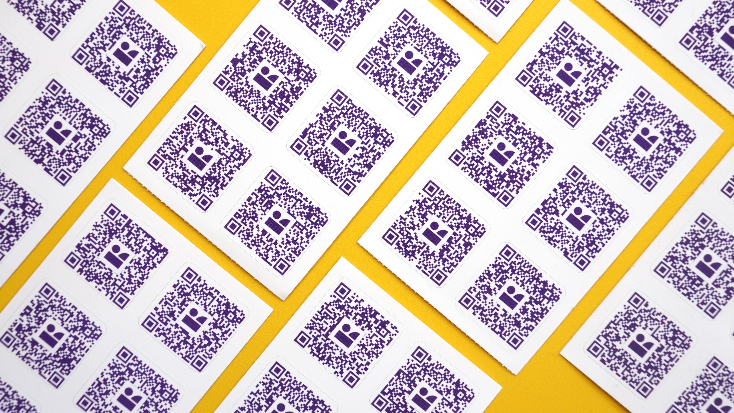 Klu Stickers on a yellow background